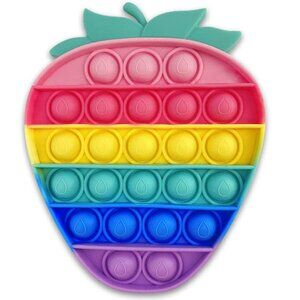 Strawberry Multi-Colored Pop It Sensory Fidget Toy🍓